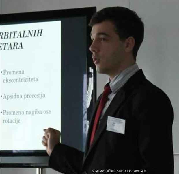 Vladimir Đo&scaron;ović student astronomije
