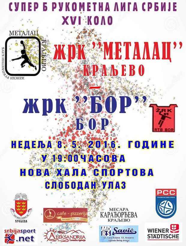 ŽRK Metala - Bor poster