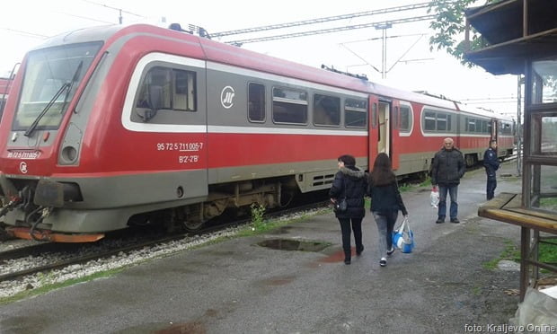 Železnička stanica Kraljevo april 2017