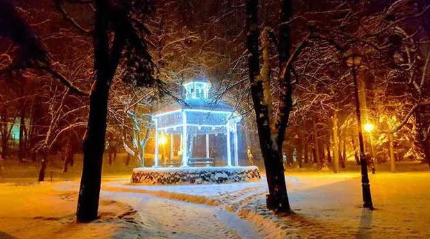 Vrnjačka Banja park sneg